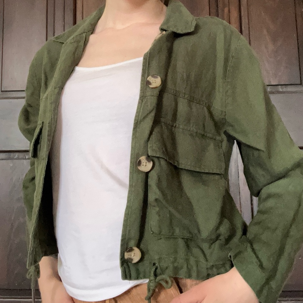 C&C California Olive Green Utility Jacket
